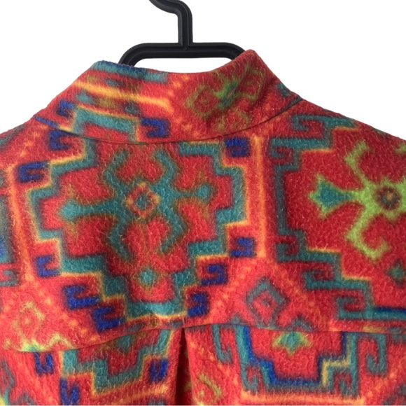 Multi-Coloured Jupiter Crazy Patterned Funky Half-Zip Fleece - Picture 5 of 13